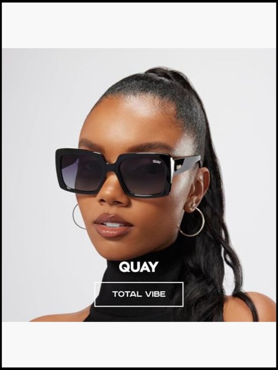 Oversized Square Sunglasses with Eyewear Kit main image 4